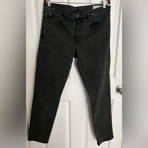 Rag & Bone Fit 2 Slim Black Jeans in 36